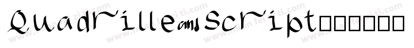 Quadrille Script字体转换